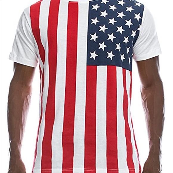 NWT cool American Flag Short sleeve shirt - Picture 3 of 4